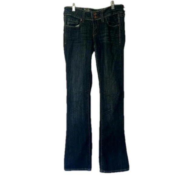 Knock out skinny boot jeans refuge denim jeans size 2s dark wash jeans - Picture 1 of 9